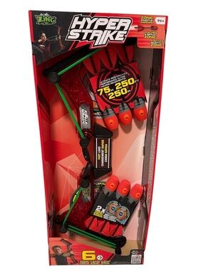 Zing Hyper Strike Youth Foam Arrow Bow - Red & Green NEW